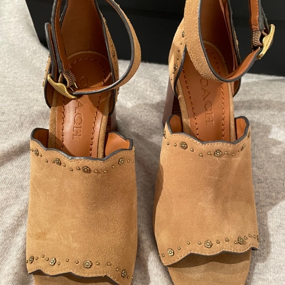Coach Marnie Suede Sandals size 6 - Picture 14 of 14